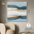 thumbnail image 5 of Art Remedy Abstract with Gold Canvas, 40" x 40", White Frame, Blue Ridge III, 5 of 7