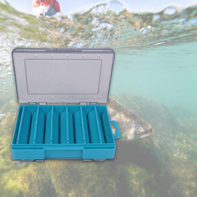 Caja para Aparejos de Pesca, Caja para Almacenar Señuelos de Pesca, con Asa, Práctica Tapa Transparente, Contenedor Versátil para Señuelos, Anzuelos Y