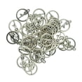 thumbnail image 1 of 50 Pièces Rondes Creux Collier de Yoga Pendentifs Bricolage Artisanat Bijoux Faits Main, 1 of 8