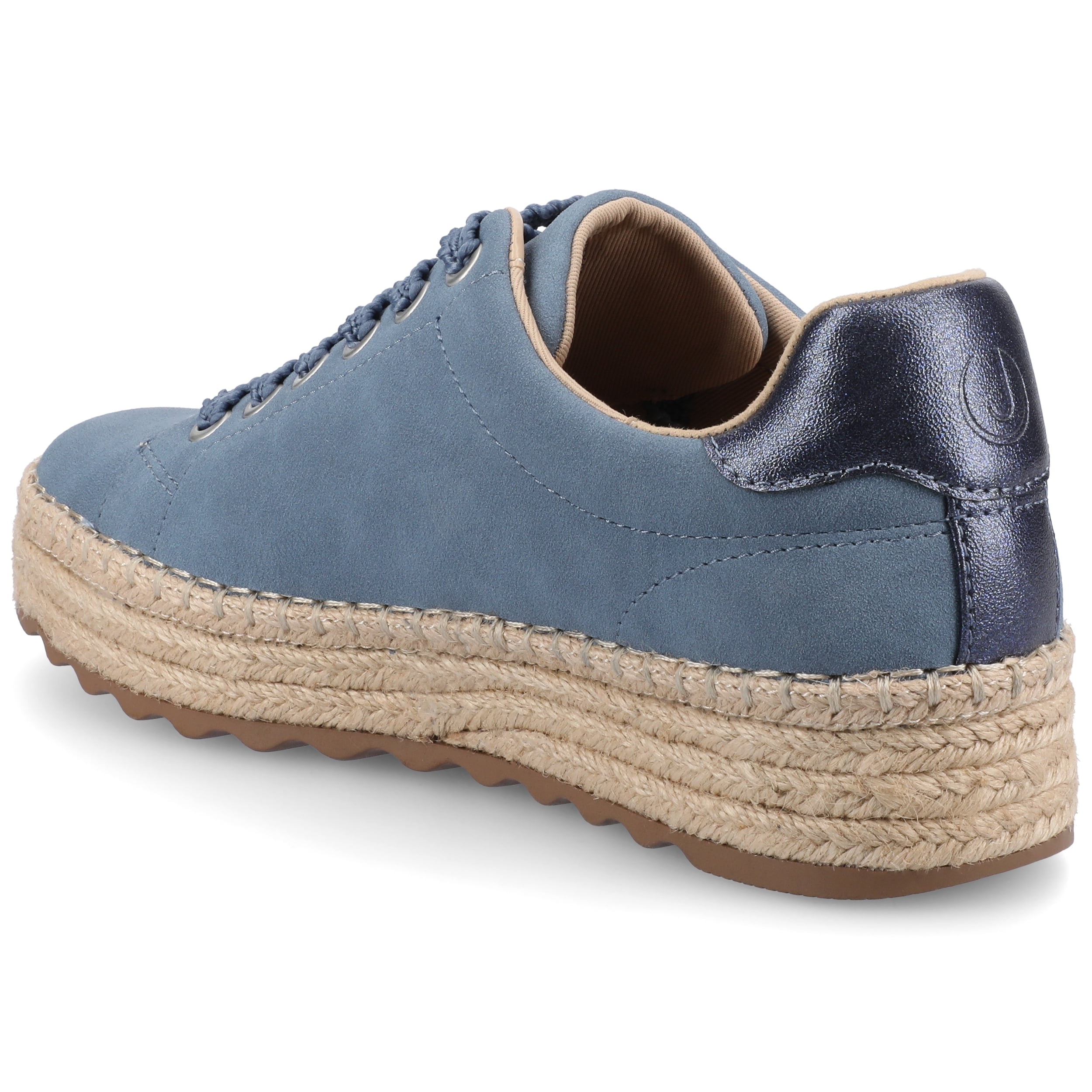 Journee Women's Cosima Esapdrille Round Toe Lace Up Sneakers