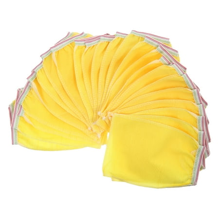 

25Pcs Disposable Shower Towels Scrubbing Bath Gloves Exfoliating Bath Gloves (Yellow)