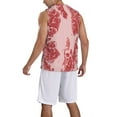 thumbnail image 2 of Naloa Red Meat Basketball Jersey Reversible Men's Mesh Athletic Sports Shirts Training Practice S-4XLMedium, 2 of 6