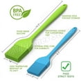 thumbnail image 4 of Silicone Oil Brush Barbecue Basting Brush Seasoning Sauce Cake Bread Butter Egg Heat Resistant Home Kitchen Baking Cooking Tools, 4 of 10