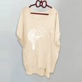 thumbnail image 2 of TSADFHJI Hauts Mignons pour Femmes Automne T-Shirt d'Été Décontracté Simple Mode Imprimé Manches Courtes m Beige, 2 of 3