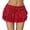 A-Red862, variant on Wxolcjlv Womens Lace Ruched Mini Skirt Drawstring Side Tiered Ruffle Hem Evening Skirts