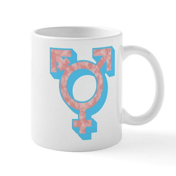 CafePress - Transgender Symbol - 11 oz Ceramic Mug - Novelty Coffee Tea Cup