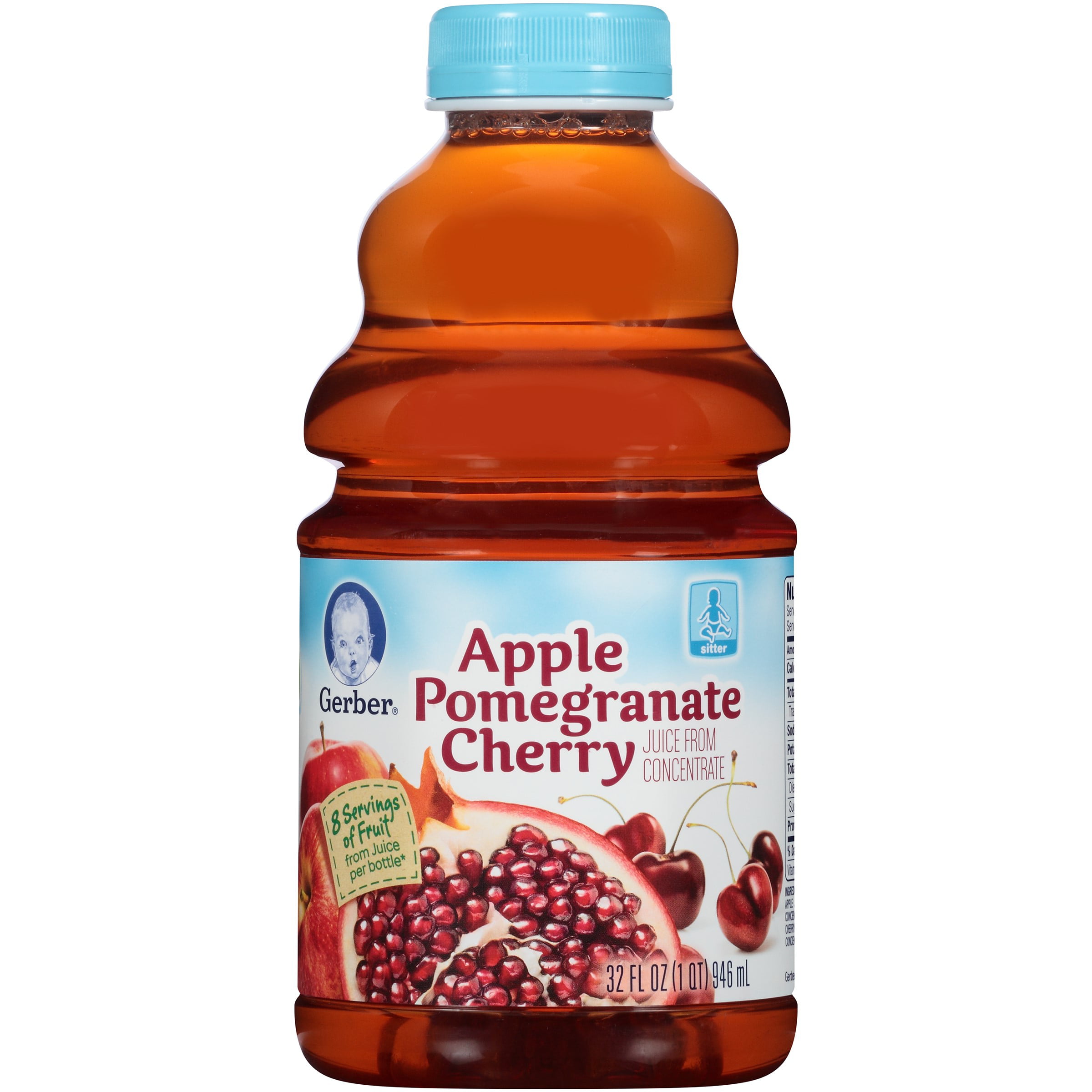 Gerber Juice Apple Pomegranate Cherry, 32 Ounce - Walmart.com - Walmart.com