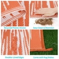 thumbnail image 5 of Ileading Outdoor Rugs 8'x10' for Patios Clearance Waterproof Patio Rugs Reversible Mats Plastic Straw Rug Large Outside Area Rug Door Mat for RV,Patio,Backyard,Deck,Beach,Trailer,Camping, 5 of 10