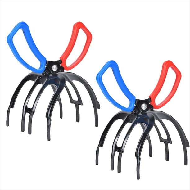 Pinza de Pesca de 3 Garras, Pinzas de Pesca de Metal, Pinza de Control de Peces, Pinzas de Pesca de Dientes, Aparejos de Agarre de Peces (2 Piezas)