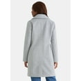 thumbnail image 4 of Time and Tru Women's and Women's Plus Faux Wool Boyfriend Coat, Sizes XS-2X, 4 of 6