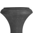 thumbnail image 6 of LeisureMod Daisy Mid-Century Modern Fiberstone and Clay Planter - Urn Floor Planter with Drainage Holes for Indoor and Outdoor Home (Black), 6 of 7