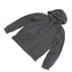 thumbnail image 5 of Sudadera con capucha y cremallera para hombre, de algodón cálido, con bolsillo lateral y cordón, para uso diario, color gris oscuro, XL, 5 of 15