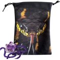 thumbnail image 1 of HUGFEGWE 4 Pcs Velvet Tarot Rune Bag | Drawstring Gift Storage Bag with Animal Pattern,Hand Gift Bags 5.12''x7.09'' for Tarot Cards, Dice, Crystal Stones, Marble, Jewelry, Game Pieces CJB91-66155, 1 of 8