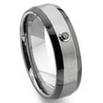 thumbnail image 1 of Titanium Kay Tungsten Carbide Solitaire Black Diamond Two Tone Comfort Fit Mens Wedding Band Ring Sz 11.5, 1 of 4