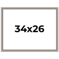 34x26 Frame Grey Real Wood Picture Frame Width 1.25 inches | Interior Frame Depth 0.5 inches | Hans