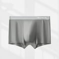 thumbnail image 2 of Arnsht Men's Boxer Briefs Ice Silk Underwear Stretch Boxer Shorts Breathable Elastic Oversized Men Panties Underpants Coffee XXXL, 2 of 3