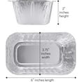 thumbnail image 6 of PLASTICPRO Aluminum Foil Loaf Pans 1 lb Tin Foil Baking Pans, 10 Pack, 6 of 9