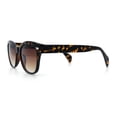 thumbnail image 6 of Womens Classic Boyfriend Fashion Horn Rim Round Chic Plastic Sunglasses Tortoise - Brown, 6 of 8