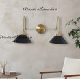 thumbnail image 3 of Nautical Home Deco Modern 1-Light Conical Brass Wall Sconce with Energy Efficient Lighting, 3 of 4