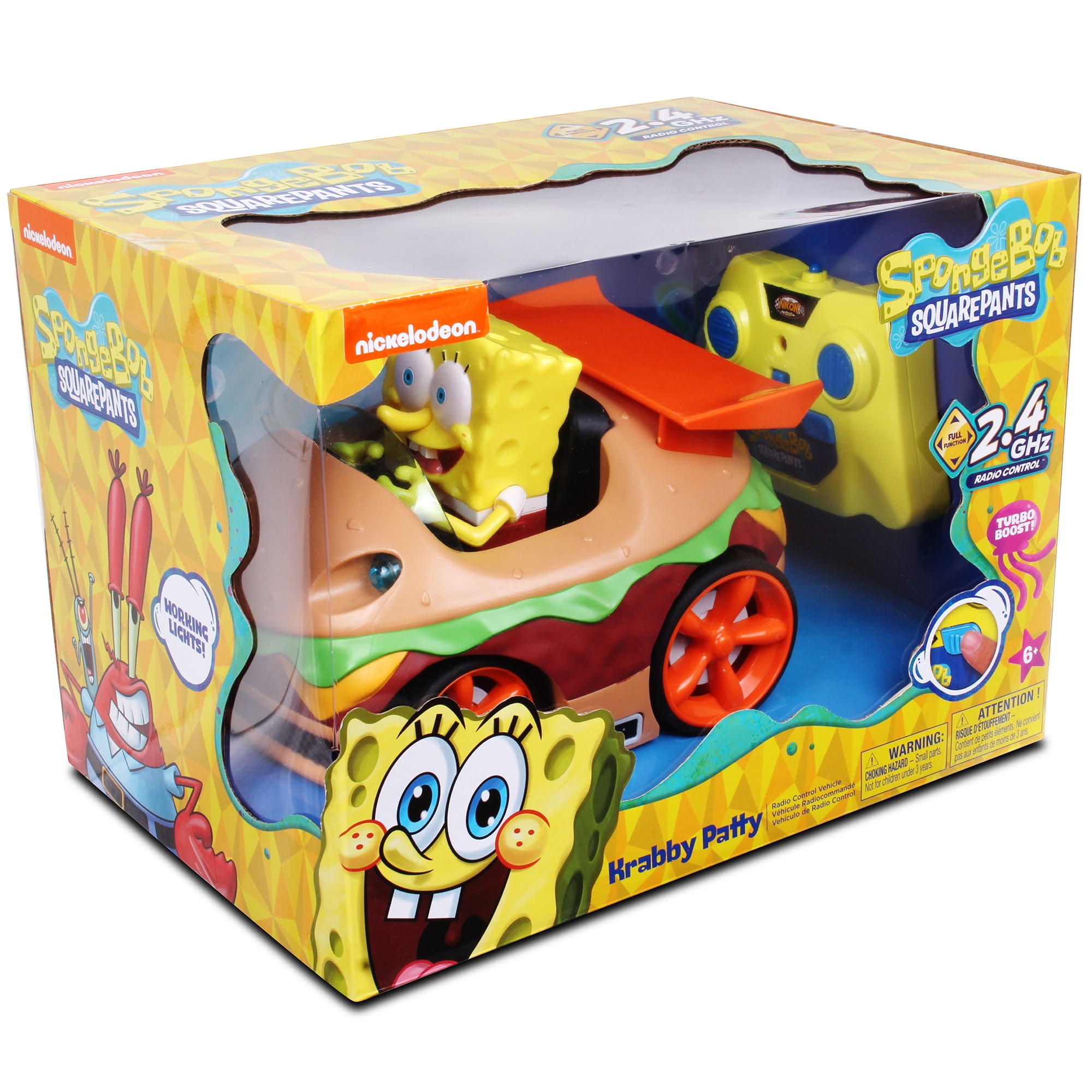 NKOK SpongeBob SquarePants RC Krabby Patty with SpongeBob