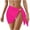 Hot Pink, variant on Yghzkop Womens Ombre Mesh Swimsuit Cover Up Sheer Beach Tunic Dress Lightweight Swimwear Wrap Skirt Semi-Transparent Resort Wear