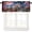 Style-3, variant on Rainbow Valance Curtain Fantasy Cartoon Colourful Clouds Love Window Treatment Valances Curtains for Kids Room Bedroom Living Room 54x18In