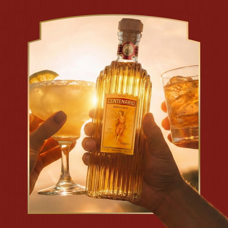 Gran Centenario Reposado Tequila, 750 ml Glass Bottle, 40% ABV