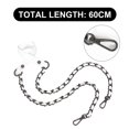 thumbnail image 2 of Purse Chain Strap, Leather Flat Chain Strap Handbag Chains Purse Handles Shoulder Cross Body Replacement Strap, 2 of 5