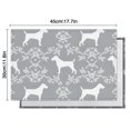thumbnail image 6 of Terrier Dog Silhouette Dog and Flower Floral Summer Placemats Table Placemats Set Of 4-Linen Kitchen Washable Placemats Table Mats 11.8"x17.7"Non-Slip Heat Resistant, 6 of 6