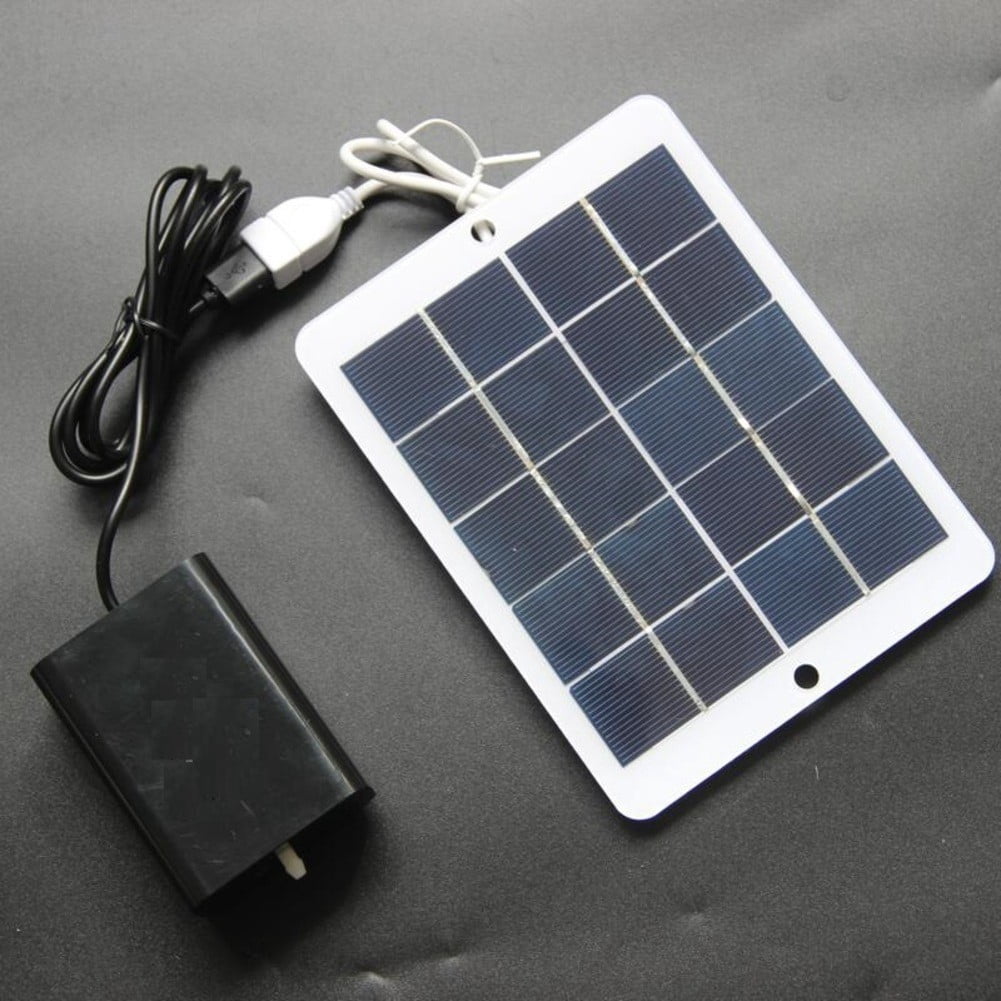 AFQH 3W 5V Solar Panels Solar Oxygen Pump Kit For Aquarium Fish Tank Oxygenator Home Improvement Tool Accessory In Stock