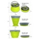 thumbnail image 3 of Termos para agua Juego de 3 vasos de silicona plegables para hervidor de agua, vajilla plegable portátil (verde), 3 of 4
