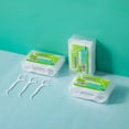thumbnail image 4 of 50 palillos de hilo dental desechables para el hogar de grado alimenticio en caja de plástico de alta tensión, 4 of 5