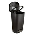 thumbnail image 6 of Umbra 13 gal Brim Plastic Step Soft Close Lid Kitchen Trash Can, Black, 6 of 16