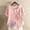 Pink, variant on QUNYINEY T-Shirts for Women Crew Neck Short Sleeve Casual Floral Tops Button Cotton Linen Loose Summer Pullover Women Tops