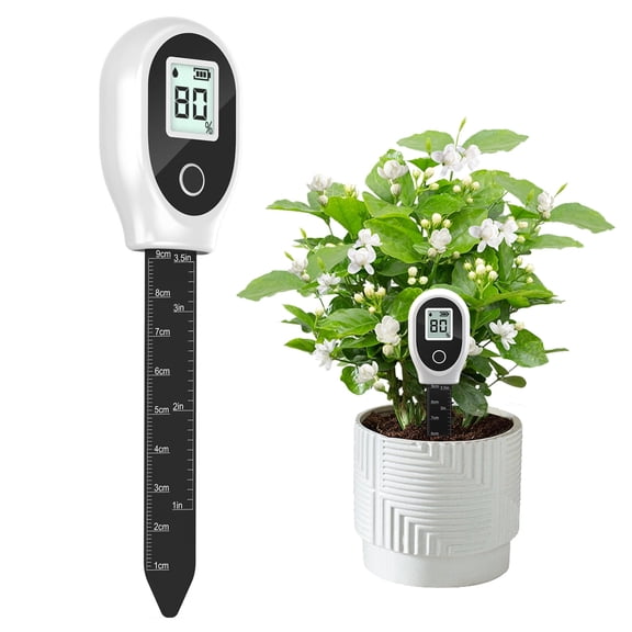 Soil Moisture Meter, Soil temperature Tester, Moisture/Light/Nutrient Meter for Gardening, Lawn, Agriculture, Indoor and Outdoor Plant Use, Easy-to-read Soil indicators