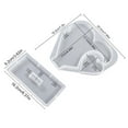 thumbnail image 3 of Chenmei Trendy Home Essentials Tools: Double Heart Photo Frame Silicone : DIY Creative Photo Frame Set Easy to Customize Personalized Photo Wall, 3 of 9