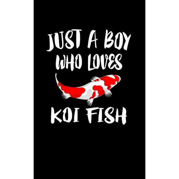 Just A Boy Who Loves Koi Fish : Animal Nature Collection (Paperback)