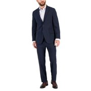 Nautica Men's Modern-Fit Bi-Stretch Fall Suit Jacket Blue Tick 46R B4HP $395