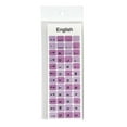 thumbnail image 6 of VIVIDCRAFT Simple Purple Notebook English Keyboard Sticker Macaron Color Key Sticker Desktop Computer Sticker Frosted Repair Film, 6 of 8