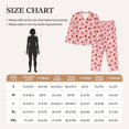 thumbnail image 4 of Pajama Sets for Women 2 Pcs, Flowers And Ladybugs Button Down Long Sleeve Sleepwear Lounge PJ Sets, 4 of 6