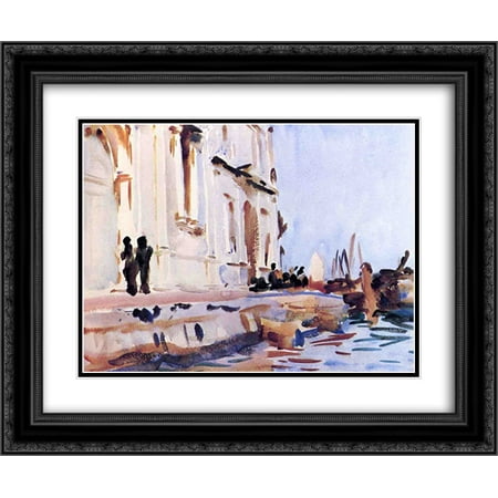 John Singer Sargent 2x Matted 24x20 Black Ornate Framed Art Print 'All Ave Maria