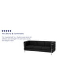 thumbnail image 4 of Flash Furniture HERCULES Regal Series Contemporary Black LeatherSoft Sofa with Encasing Frame, 4 of 5