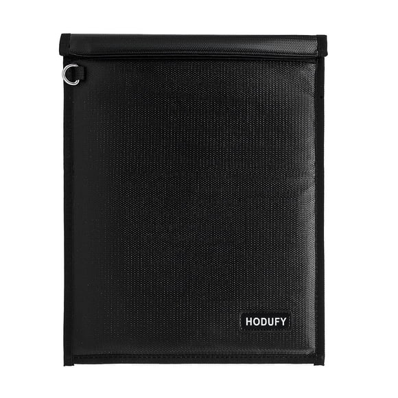 Bolso Faraday con capucha, ignífugo, resistente al agua, negro