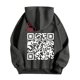 thumbnail image 5 of WILLBEST Sudaderas para Hombre y Mujer, Suéter con Capucha y Bolsillo De Manga Larga con Estampado De Coco Qr Divertido De Color Sólido para San Valentín, Otoño e Invierno XGrande, 5 of 6