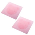 thumbnail image 1 of 2pcs Cartoon Bear Silicone Bowl Covers Stretch Food Saver Wraps Reusable Expandable Food Lids (Pink), 1 of 8