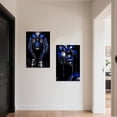 thumbnail image 3 of ZHONGYUTONG 2 Piece African American Wall Art Black Woman Pictures Red Girl Bedroom Wall Decor Afro Women Canvas Prints Female Home Room Decor Framed (16.00" x 24.00" x 2PCS), 3 of 4