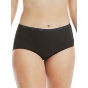 Hanes Womens Underwear 10-Pack, Full-Coverage Brief Panties, Moisture-Wicking Underwear for Women