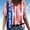 2# Red summer tops 2023 women, variant on Dyegold Summer Tops for Women 2023 Trendy, Plus Size Tops for Women Summer American Flag Tshirts V-Neck Short Sleeve Blouse USA Star Stripes Fourth July ​Tunic