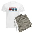 thumbnail image 6 of CafePress - Train Talk Men's Light Pajamas - Men's Light Loose Fit Cotton Pajama Set, 6 of 7