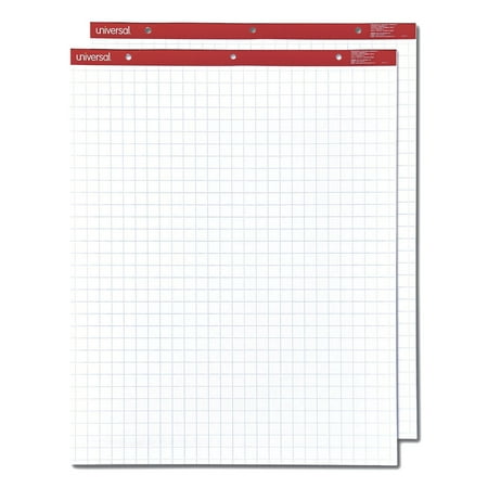 Universal UNV35602 50-Sheet 27 in. x 34 in. Easel Pads/Flip Charts - White (2/Carton)